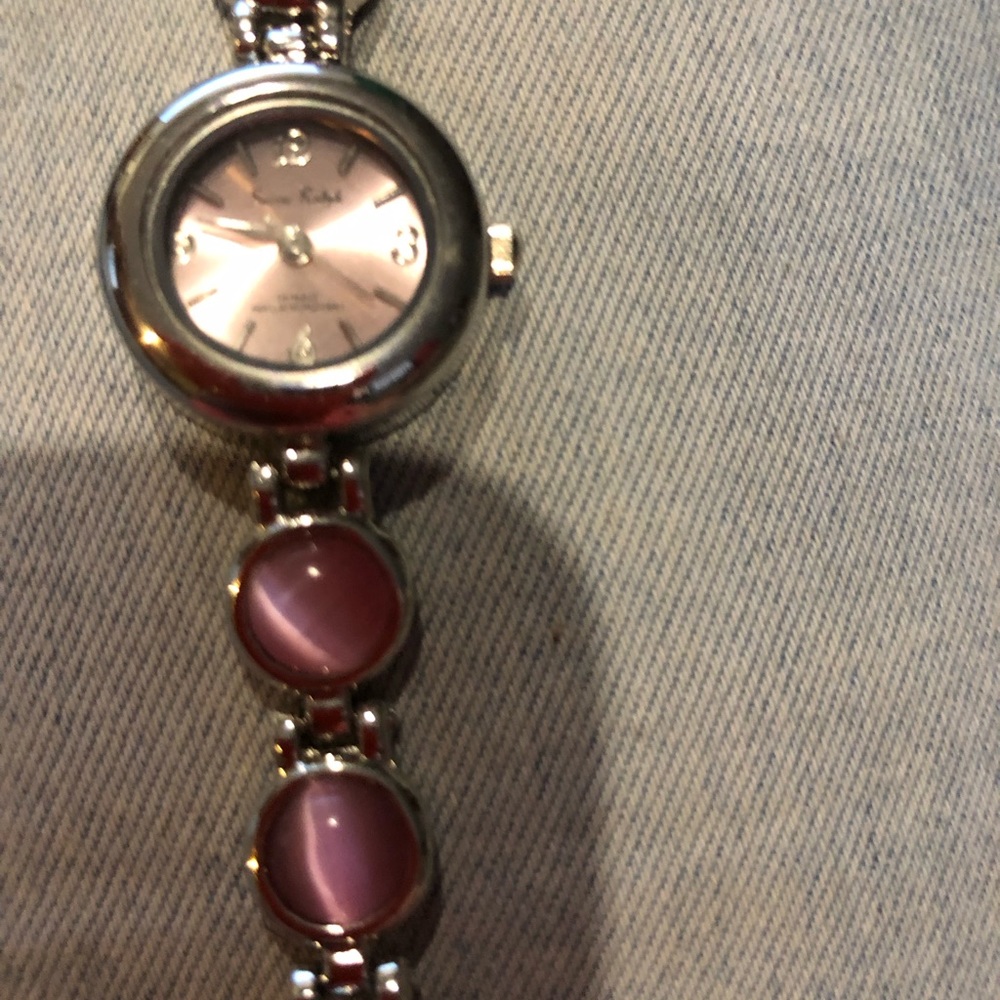 pink cats eye effects women’s wrist watch fashion jewellery - Picture 4 of 10